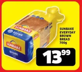 Usave SUNBAKE EVERYDAY BROWN BREAD 700g offer