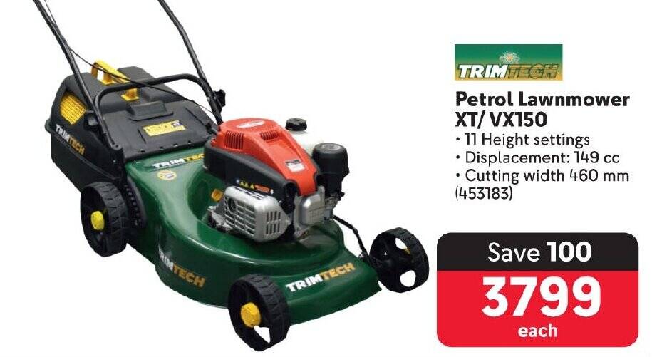 Petrol discount lawnmower makro