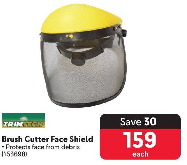 TRIMTECH Brush Cutter Face Shield offer at Makro