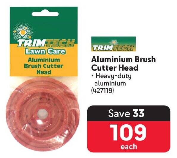 TRIMTECH Aluminium Brush Cutter Head offer at Makro
