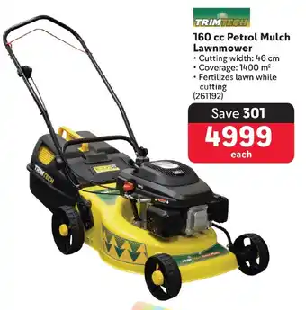 Makro TRIMTECH 160 cc Petrol Mulch Lawnmower offer