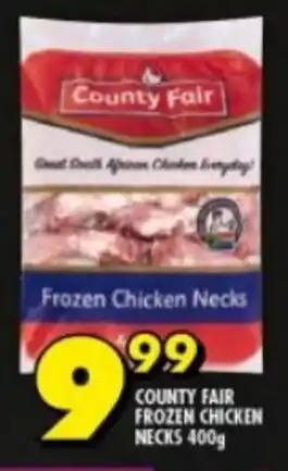 COUNTY FAIR FROZEN CHICKEN NECKS 400g