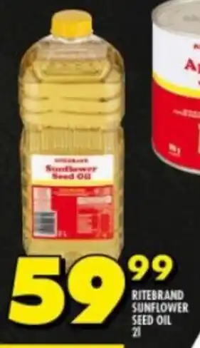 Shoprite RITEBRAND SUNFLOWER SEED OIL 2L offer