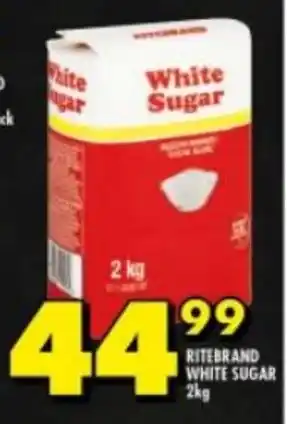 Shoprite RITEBRAND WHITE SUGAR 2kg offer