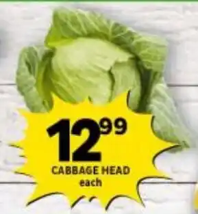Shoprite CABBAGE HEAD each offer