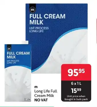Makro M Long Life Full Cream Milk offer