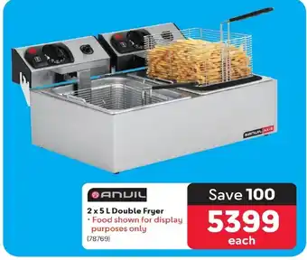 Makro ANVIL 2 x 5L Double Fryer offer