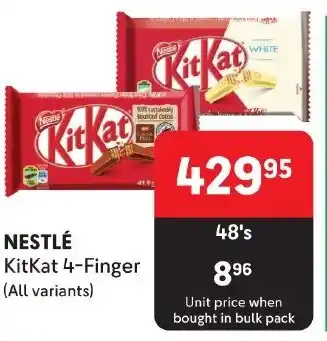 Makro NESTLÉ KitKat 4-Finger (All variants) offer