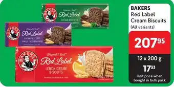 Makro BAKERS Red Label Cream Biscuits (All variants) offer