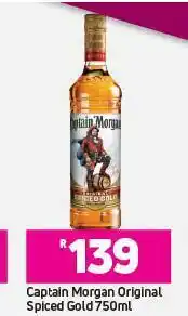 Game Captain Morgan Original Spiced Gold-750ml offer