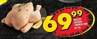 Shoprite FROZEN CHICKEN CORNISH HEN per kg offer