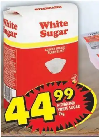 Shoprite RITEBRAND WHITE SUGAR 2kg offer