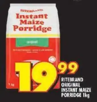 Shoprite RITEBRAND ORIGINAL INSTANT MAIZE PORRIDGE 1kg offer