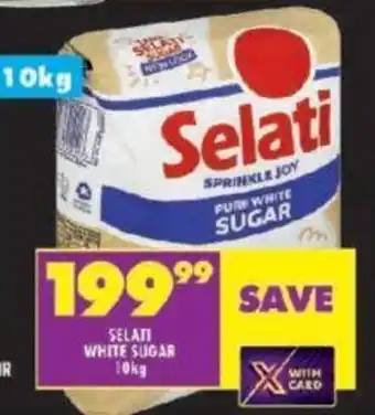 Shoprite SELATI WHITE SUGAR 10kg offer