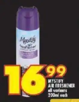 MYSTIFY AIR FRESHENER all variants 200ml each