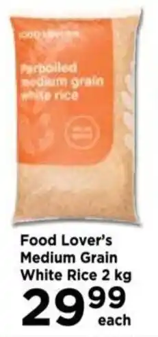 Food Lover's Market Food Lover's Medium Grain White Rice 2kg offer