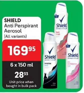 Makro SHIELD Anti Perspirant Aerosol (All variants) offer