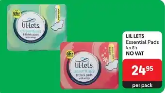 LIL LETS Essential Pads 4x8's
