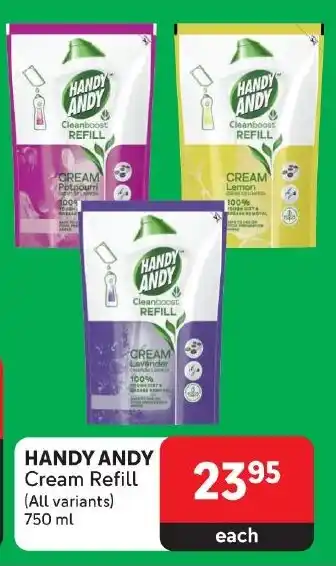Makro HANDY ANDY Cream Refill (All variants) 750ml offer