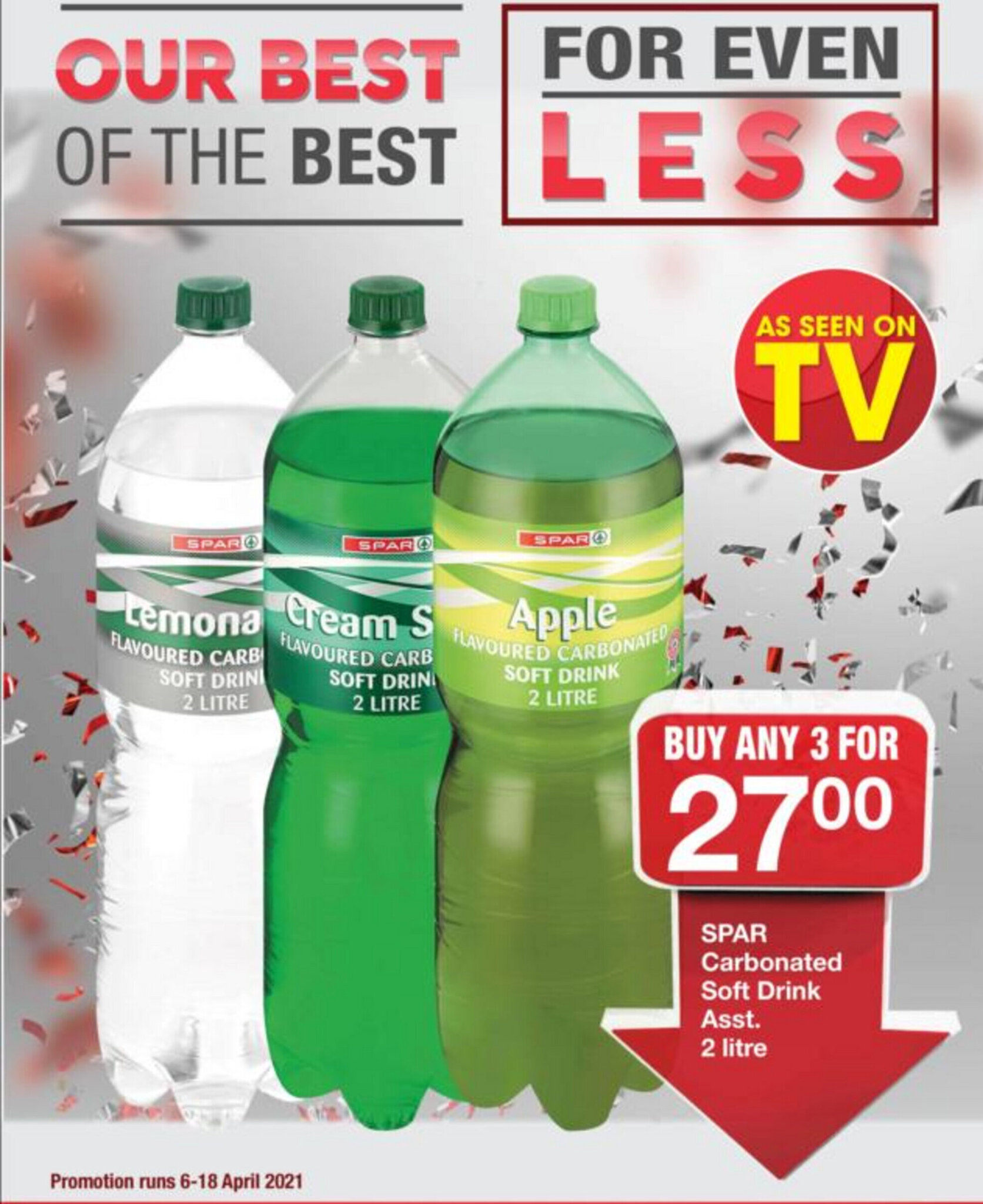Spar Carbonated Soft Drink 2L offer at Spar
