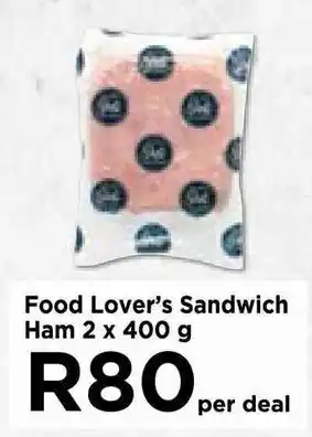 Food Lover's Market Food Lover's Sandwich Ham 2 x 400g offer