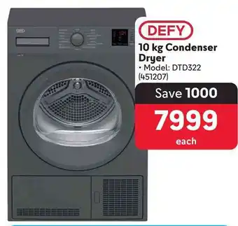 Makro DEFY 10kg Condenser Dryer offer