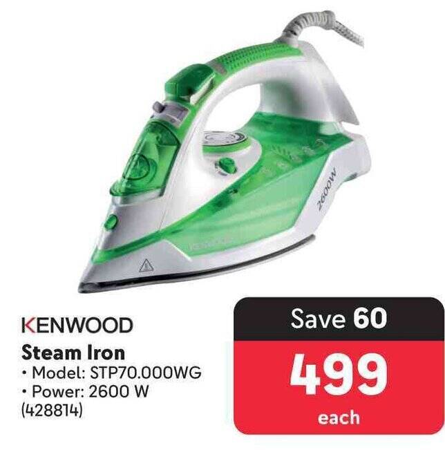 KENWOOD Steam Iron offer at Makro