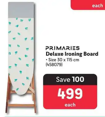 Makro PRIMARIES Deluxe Ironing Board offer