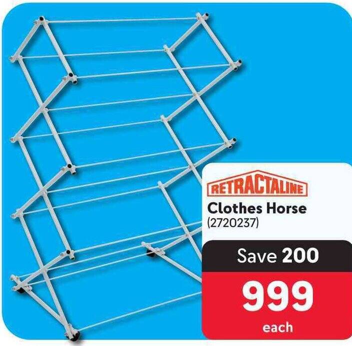 RETRACTALINE Clothes Horse offer at Makro