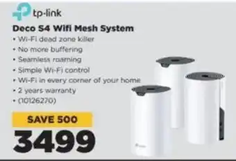 HiFi Corp Tp-link Deco S4 Wifi Mesh System offer