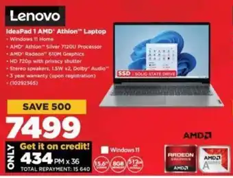 HiFi Corp Lenovo IdeaPad 1 AMD Athlon Laptop offer