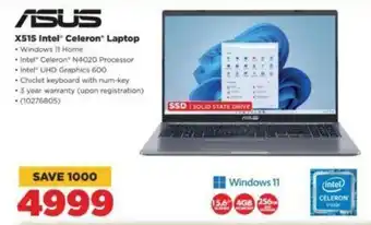 HiFi Corp ASUS X515 Intel Celeron Laptop offer