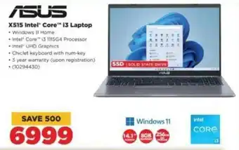 HiFi Corp ASUS X515 Intel Core i3 Laptop offer