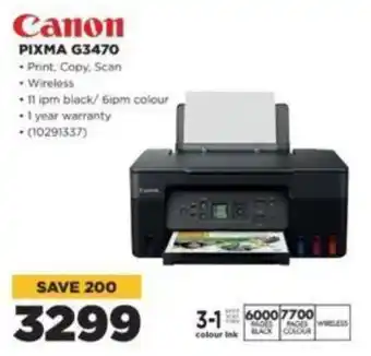 HiFi Corp Canon PIXMA G3470 offer