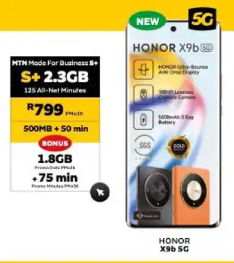 MTN HONOR X9b 5G offer