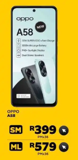 MTN OPPO A58 offer