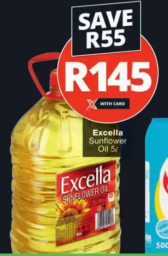 Checkers Excella Sunflower Oil 5L offer