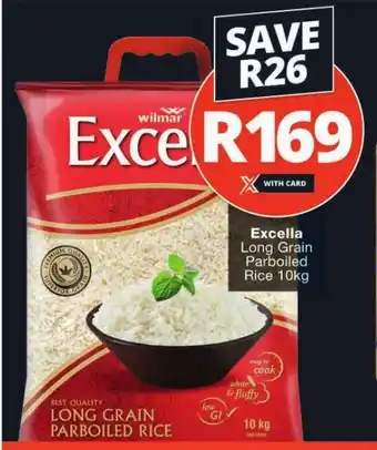 Checkers Excella Long Grain Parboiled Rice 10kg offer