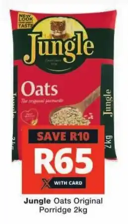Checkers Jungle Oats Original Porridge 2kg offer