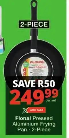 Flonal Pressed Aluminium Frying Pan 2-Piece