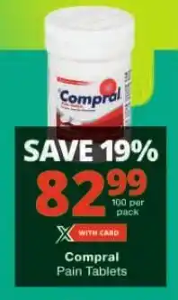 Checkers Compral Pain Tablets offer