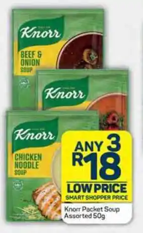 Pick n Pay Knorr Packet Soup Assorted 50g offer