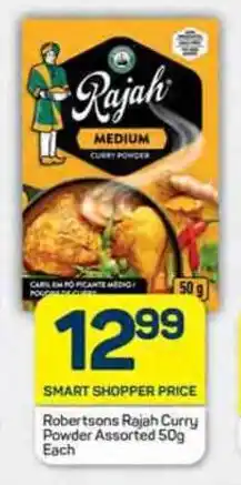 Pick n Pay Robertsons Rajah Curry Powder Assorted 50g Each offer