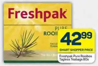 Pick n Pay Freshpak Pure Rooibos Tagless Teabags 80s offer