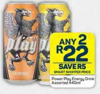 Pick n Pay Power Play Energy Drink Assorted 440ml offer