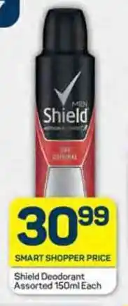Pick n Pay Shield Deodorant Assorted 150ml Each offer