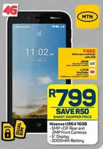 Pick n Pay Hisense U964 16GB offer