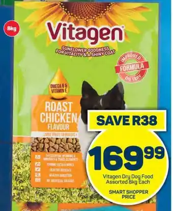 Pick n Pay Vitagen Dry Dog Food Assorted 8kg Each offer