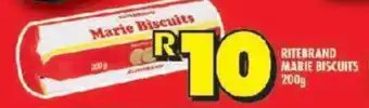 Shoprite RITEBRAND MARIE BISCUITS 200g offer