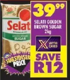 Shoprite SELATI GOLDEN BROWN SUGAR 2kg offer